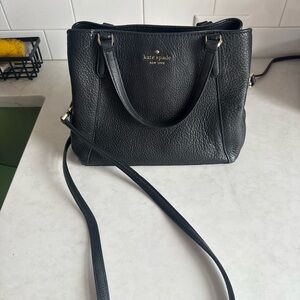 Kate Spade Black Pebbled Leather Crossbody Bag